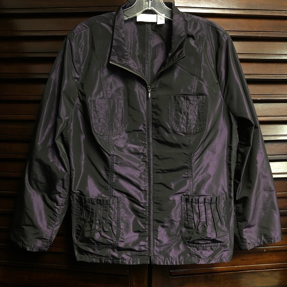 Chico’s Lightweight Purple Jacket Large (Chico’s size 2)